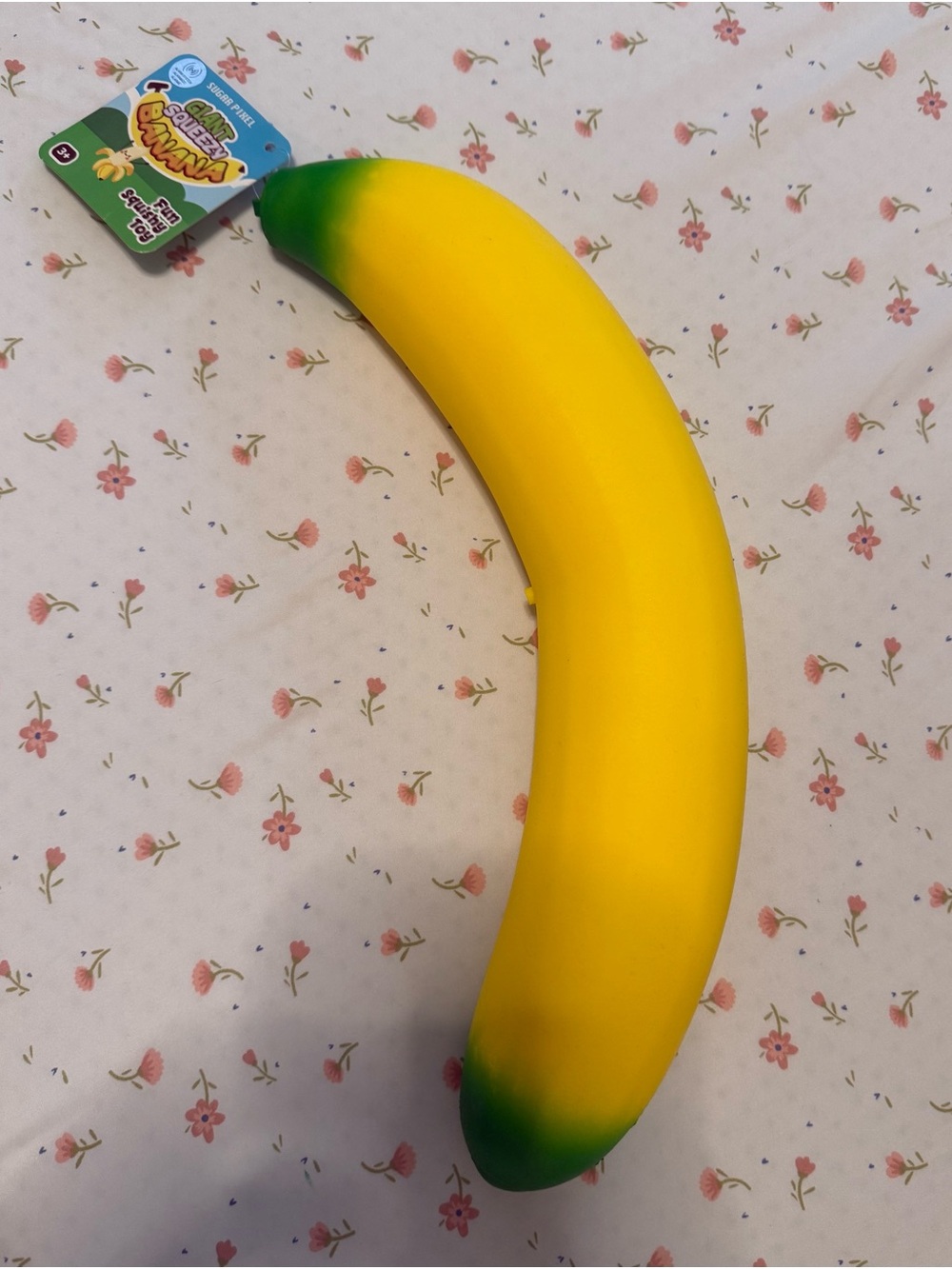 Giant Yellow Banana Scented Squishy Toy - Party Favor 17”